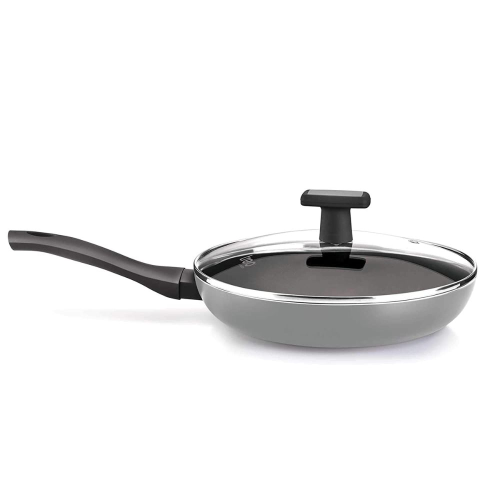 Milton Pro cook Black Pearl Induction Fry Pan with Glass Lid 24 cm 